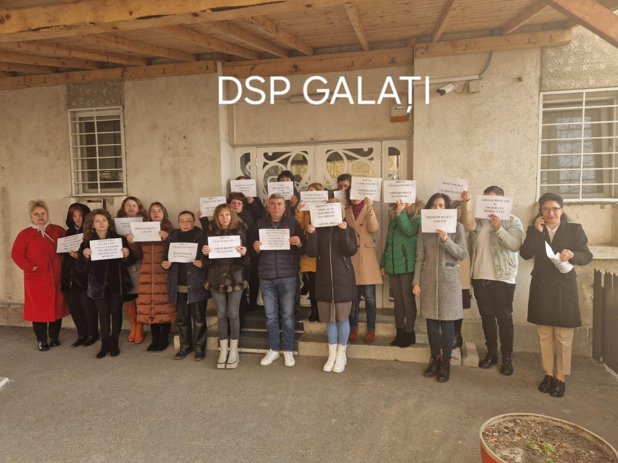 DSP Galați își cere drepturile în stradă