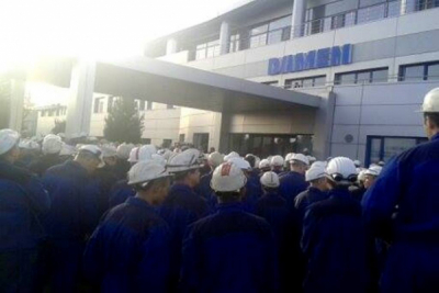 UPDATE. Tensiuni în Şantierul Naval | Prima grevă la Damen Galaţi