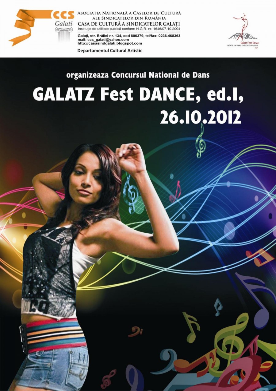 Vineri, la Casa Sindicatelor: „Galatz Fest Dance”