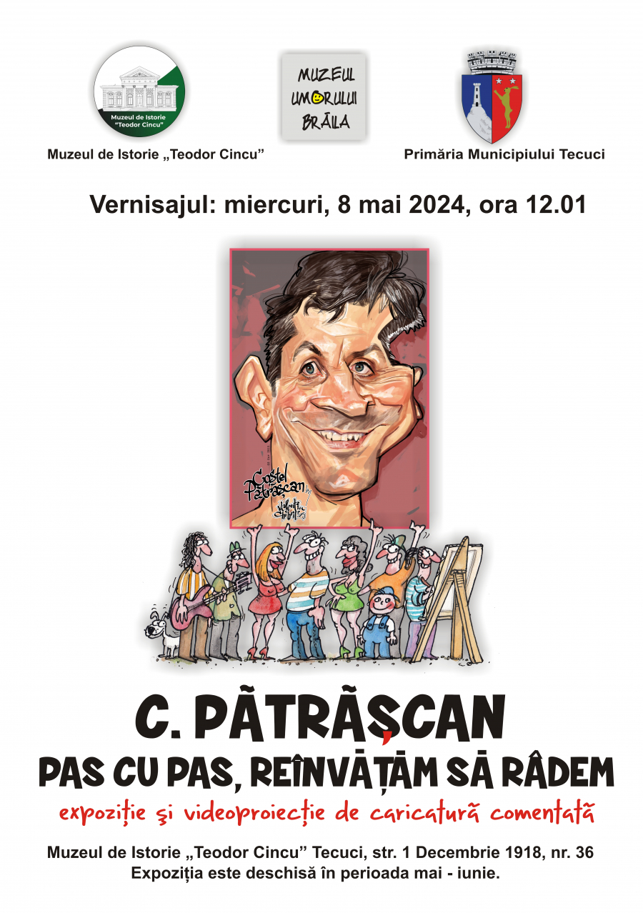 „Pas cu pas, reînvățăm să râdem" - caricaturi de Costel Pătrăşcan