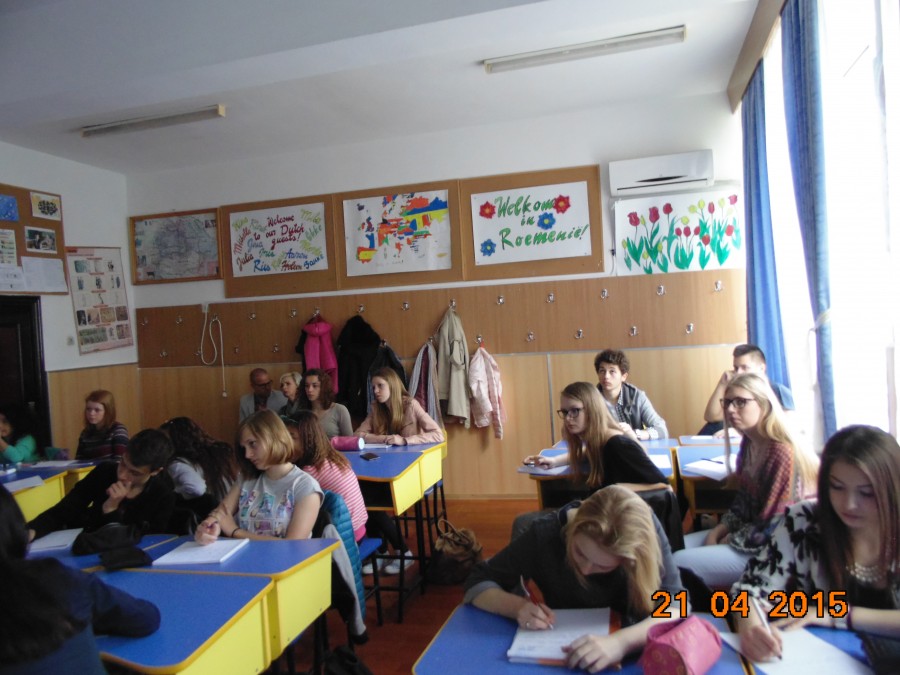 Olandezi în vizită la Liceul Teoretic "Dunărea"