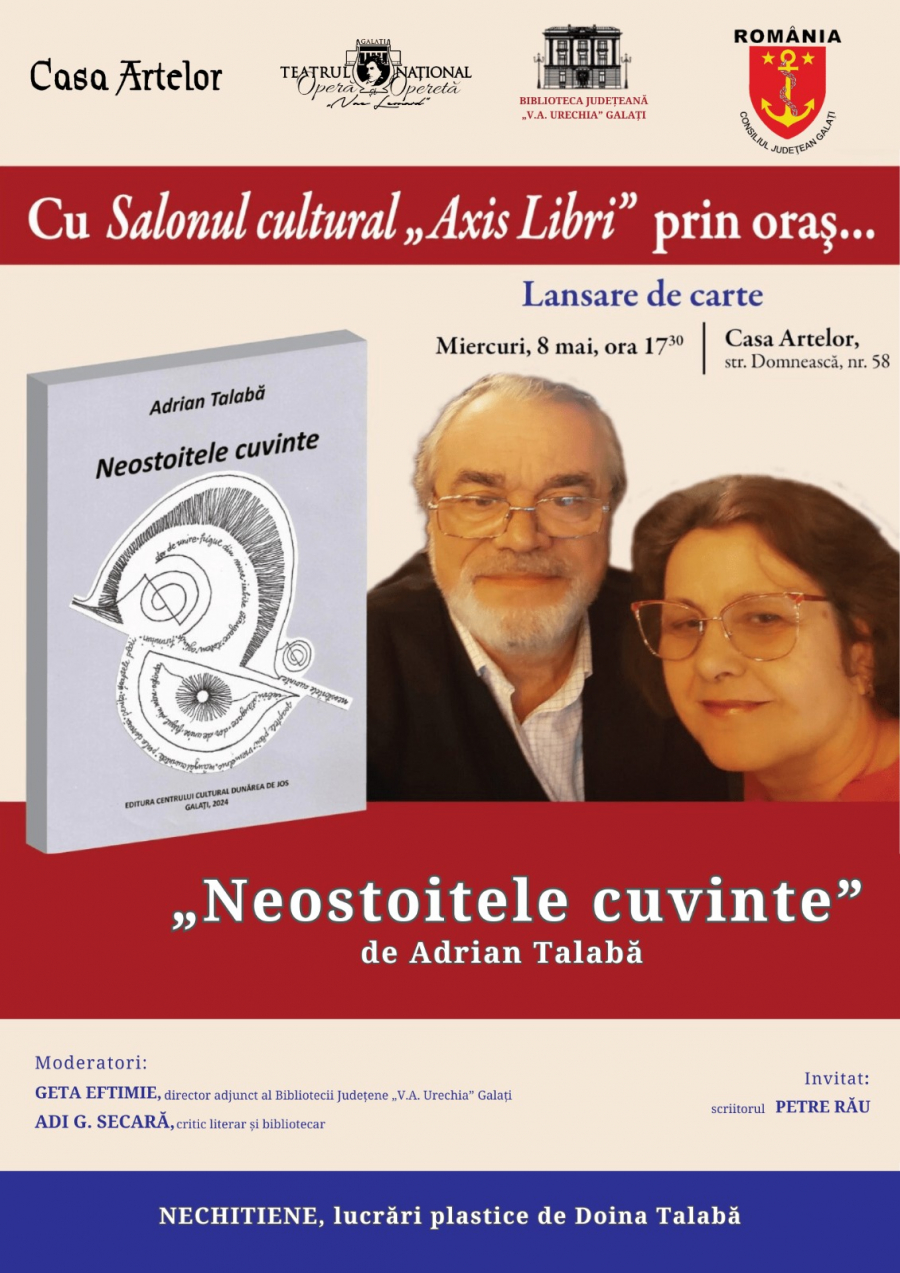 La Casa Artelor, lansarea volumului „Neostoitele cuvinte”