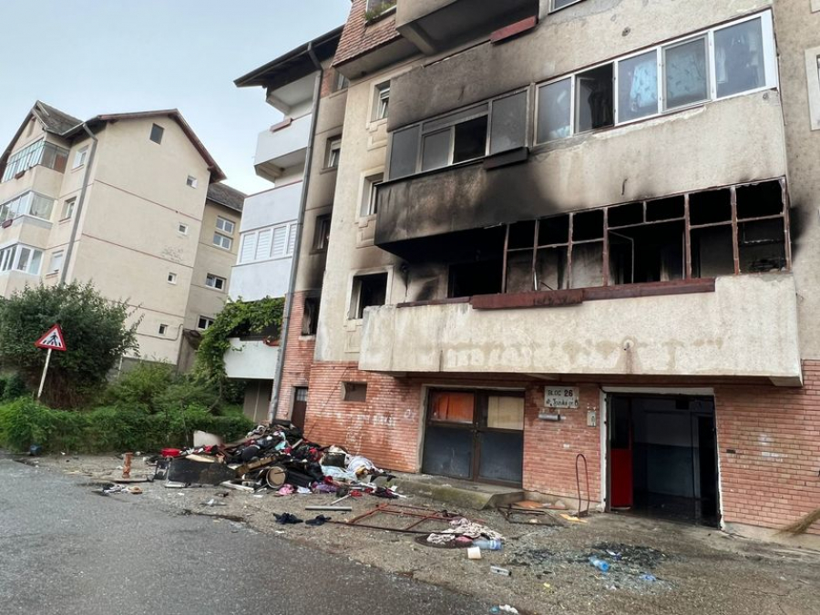 Explozie într-un apartament din Sibiu