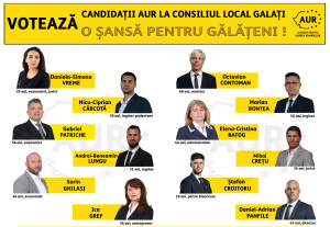 O șansă pentru gălățeni! Votați candidații AUR la Primărie și la Consiliul Local Galați - Poziția 2 pe buletinul de vot!