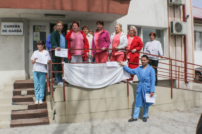 PROTEST spontan la Spitalul de Boli Infecţioase din Galaţi