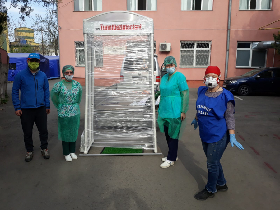 Kiwanis Galați a venit în ajutorul angajaților din spitale