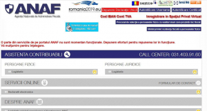 Site-ul ANAF, din nou cu probleme