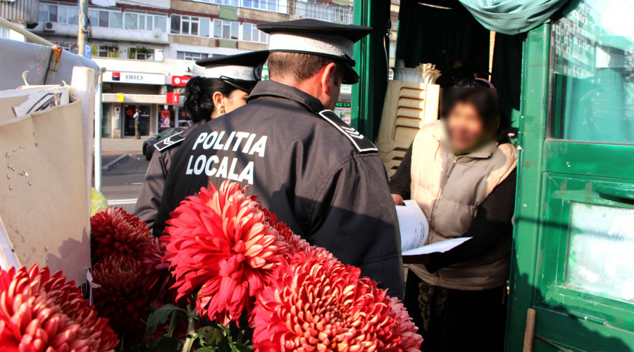 Poliţiştii locali, cu ochii pe comercianţii de mărţişoare. Amenzi de până la 20.000 de lei