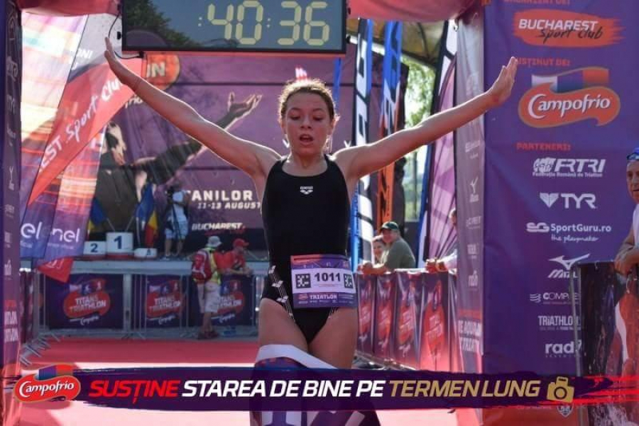 Delia Dudău este CAMPIOANĂ NAȚIONALĂ la triatlon. Prima gălăţeancă în lotul pentru Mondiale