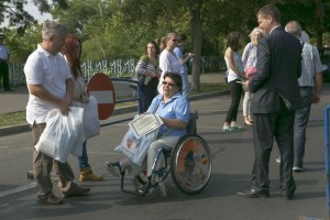 Luptătorii în scaun rulant / Crosul persoanelor cu dizabilităţi de Ziua Marinei