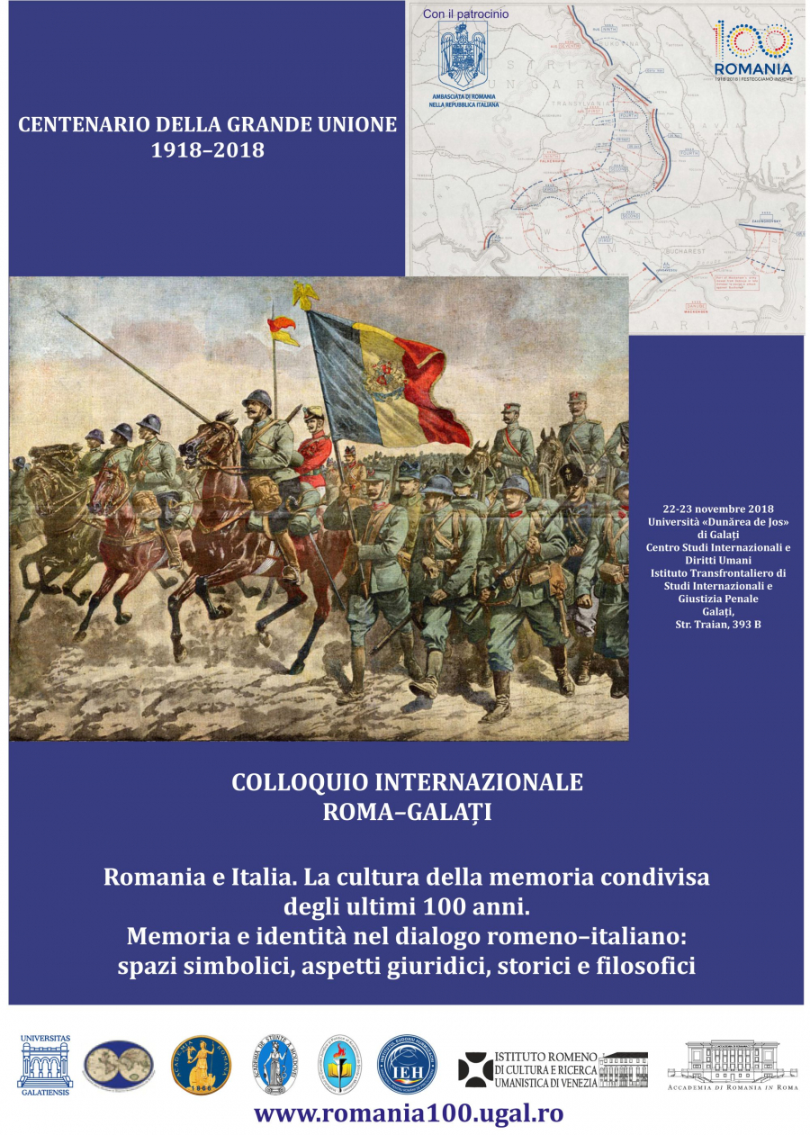 Memorie şi identitate în dialogul româno-italian. Colocviu dedicat Centenarului Marii Uniri