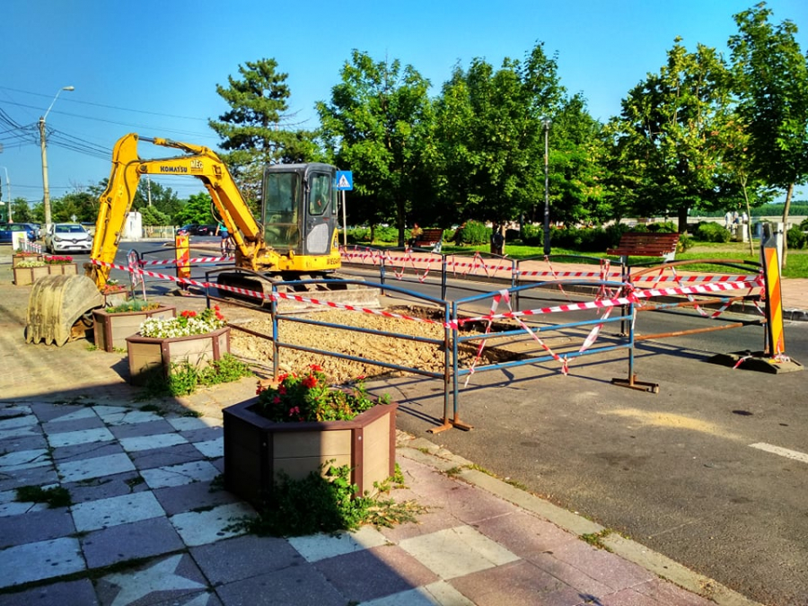 Trafic rutier închis pe breteaua de la Elice