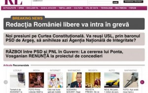 Aproximativ 20 de jurnalişti ai publicaţiei România liberă, deţinută de Dan Adamescu, au intrat în grevă