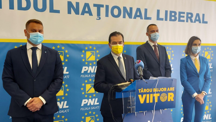 Conferință de presă despre investiții și candidaturi. Ludovic Orban are susținerea liberalilor gălățeni