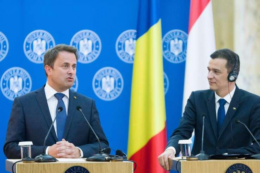 Premierul luxemburghez, Xavier Bettel, în vizită oficială în România