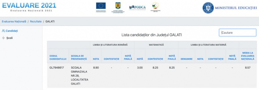 UPDATE O elevă din Galaţi a primit cinci puncte în plus după contestaţie. Notă crescută de la 3 la 8,25, la Evaluarea Naţională