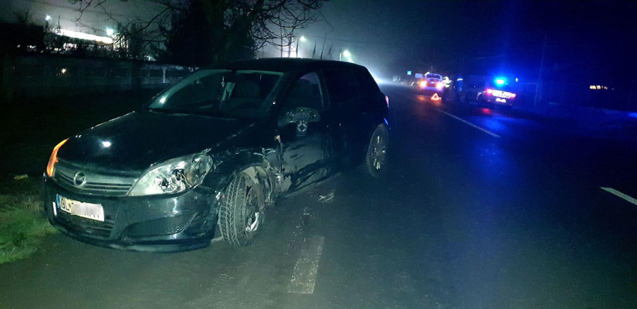 Accident aseară, pe DN 26, la Vânători, din cauza vitezei excesive