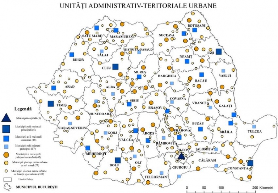 Guvernul propune o nouă formă de ORGANIZARE TERITORIALĂ. Galaţiul - municipiu de categoria a treia