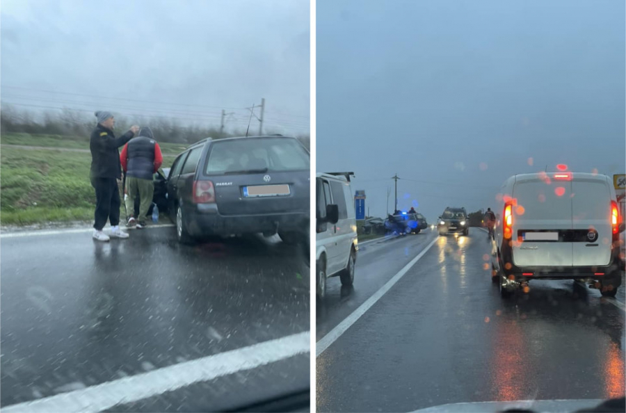 Accident cu doi răniți