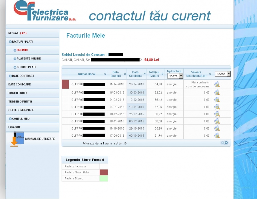 FACTURILE la utilităţi pot fi PLĂTITE şi din faţa calculatorului