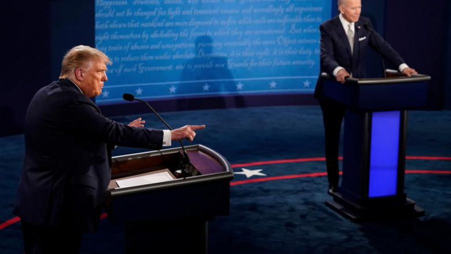 Trump vs. Biden, dezbatere cu microfoanele oprite