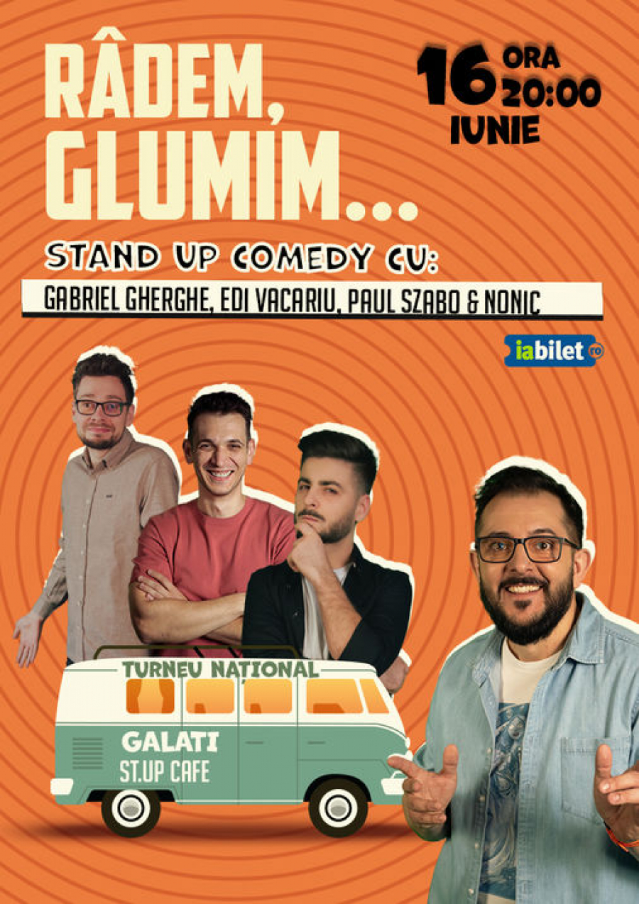 Stand-up comedy. Râs și distracție, vineri la Galați