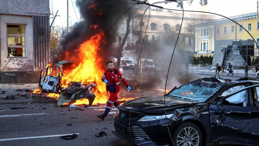 Kievul și alte orașe ucrainene, sub atacurile cu rachete rusești