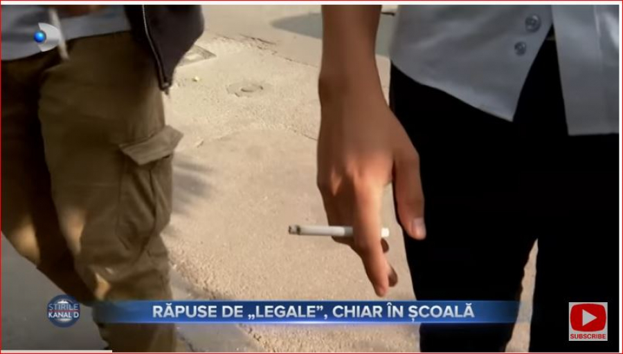 Ţigara cu „legale” din pauza mare