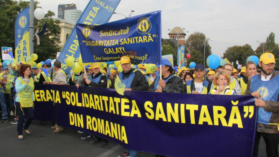 „Solidaritatea sanitară” se alătură protestului naţional, profesorii fac referendum pentru grevă