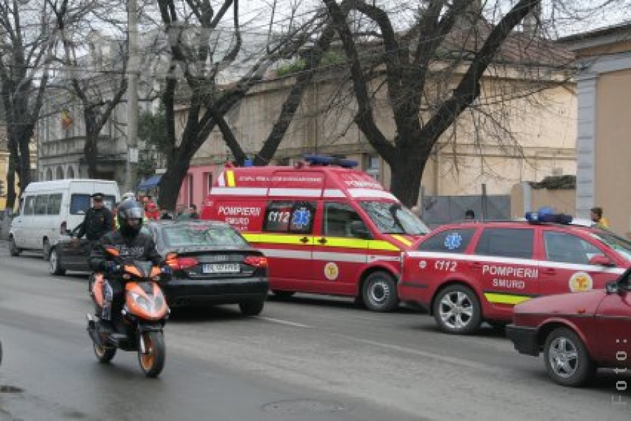 Accident pe pe strada Domnească