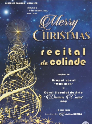 Emoţionant concert de colinde, în Biserica Romano-Catolică din Galaţi