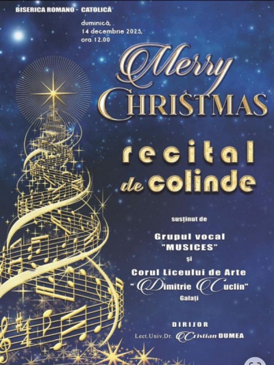 Emoţionant concert de colinde, în Biserica Romano-Catolică din Galaţi