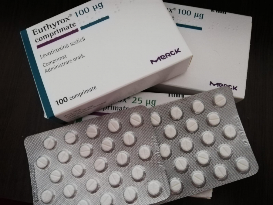 Zeci de mii de cutii cu Euthyrox, aduse în România