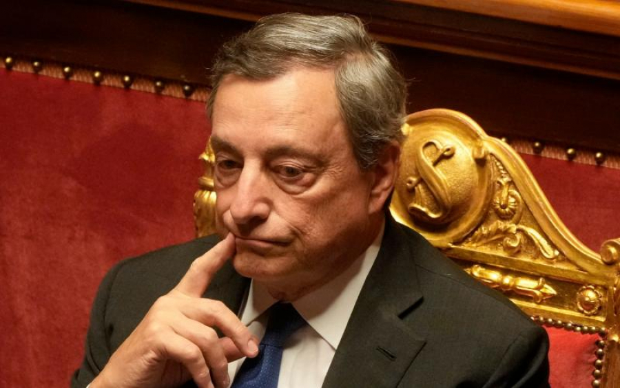 Demisionarul Mario Draghi rămâne premier interimar