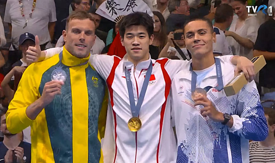 David Popovici a câştigat medalia de bronz la 100 m liber (VIDEO)