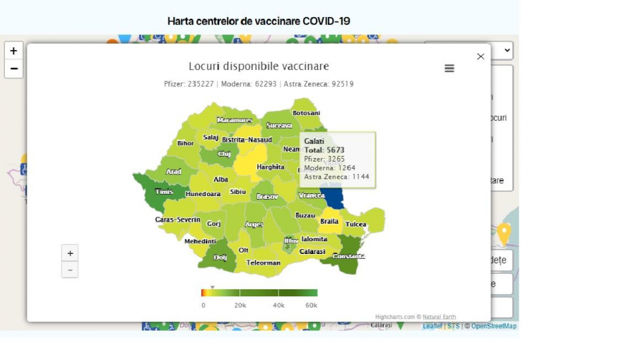 Locuri libere pentru imunizare