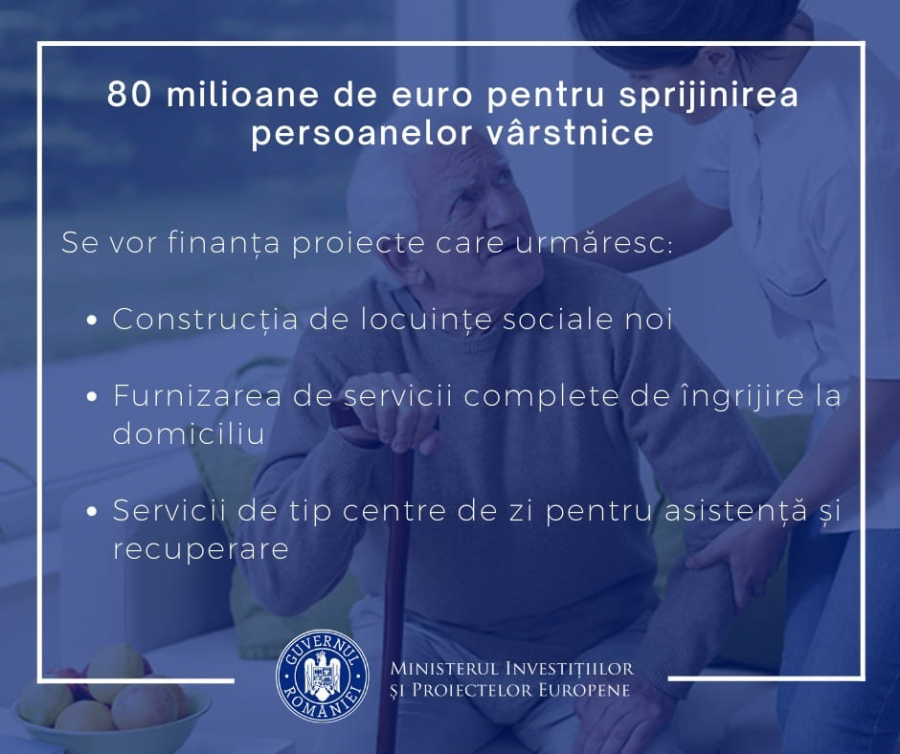 Fonduri pentru îngrijirea vârstnicilor