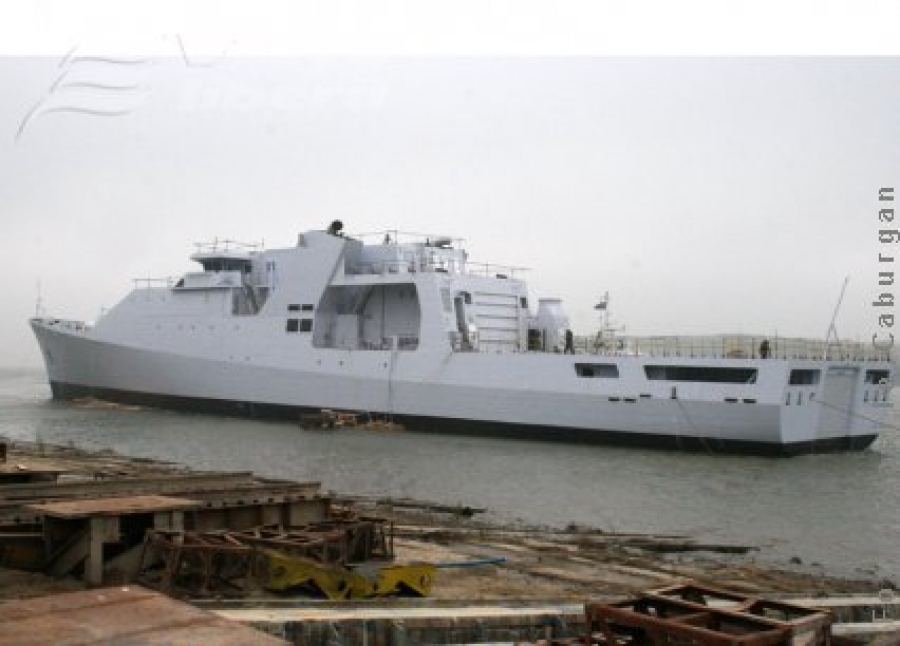 Prima navă construită la Galaţi pentru marina militară olandeză