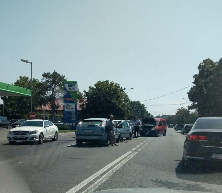 Accident în lanţ la Galați