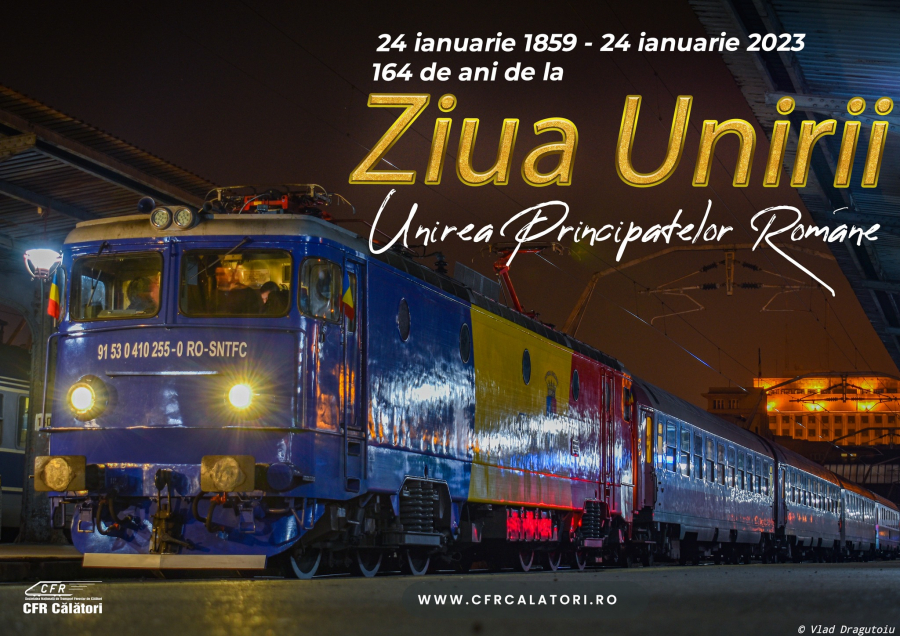 Pe 24 Ianuarie, Trenul Unirii oprește și în Tecuci