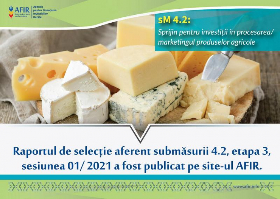 Investiții în procesarea produselor agricole