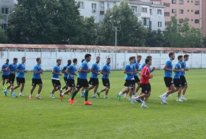 FC Oţelul la antrenament