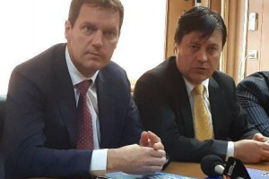 Chris Groninger (stânga), alături de Florin Spătaru