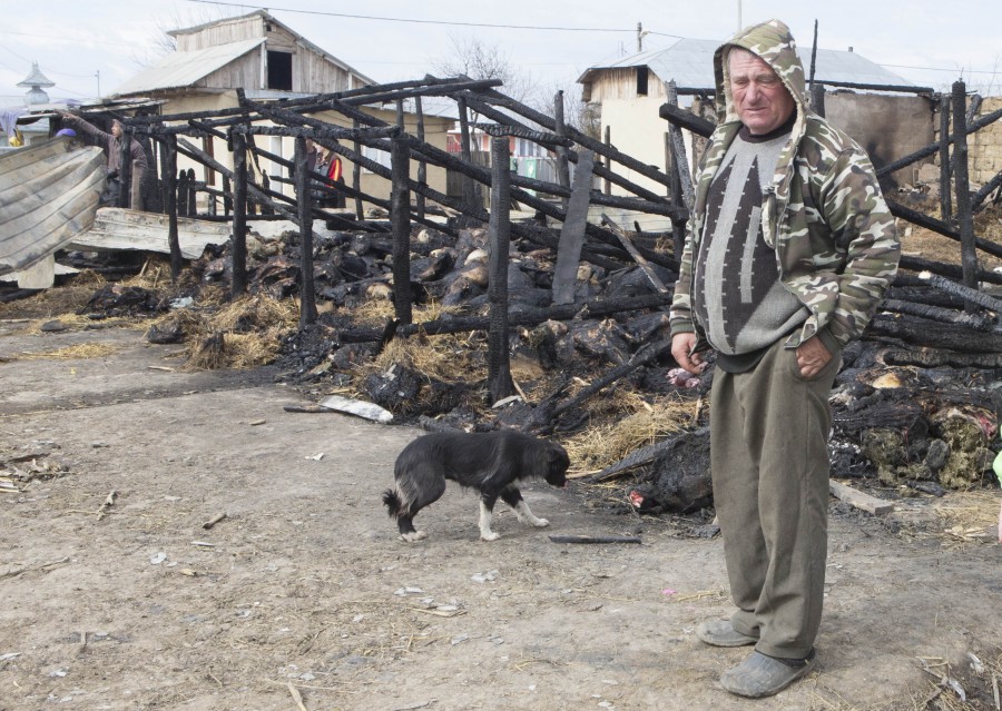 TRAGEDIE într-un sat gălăţean/ Un bărbat a murit, iar 400 de animale au ars de vii (FOTO/ VIDEO)