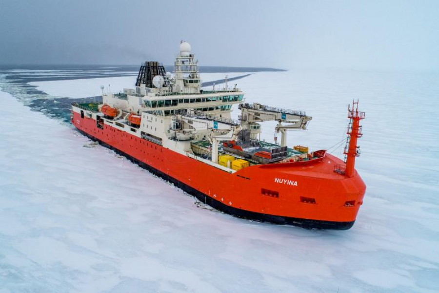 Construit la Galați - Spărgătorul de gheață "Nuyina", primele misiuni la Polul Sud (FOTO)