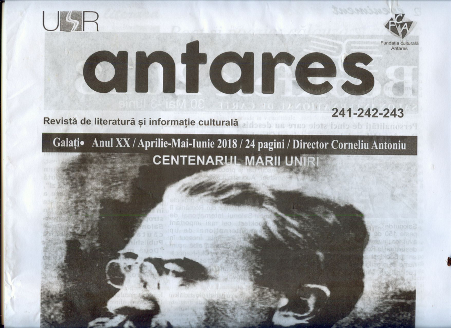 Revista Antares, recoltă literară de vară