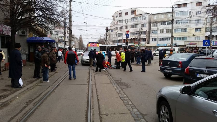 Accident la IREG. Un bărbat a fost lovit de maşină