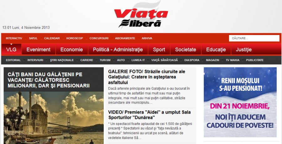 Accesul în site-ul www.viata-libera.ro este posibil din nou din toate reţelele