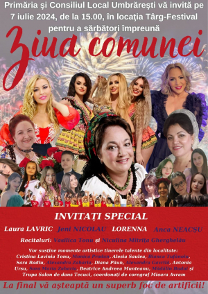 Ziua comunei Umbrărești, cu artificii şi celebrități