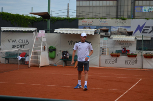 În imagine, Marius Frosă în turneul ITF de la Galaţi, august 2016